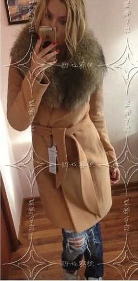 Новый Женская мода зимние толстые теплые Slim Fit Тренч воротник с Искусственный