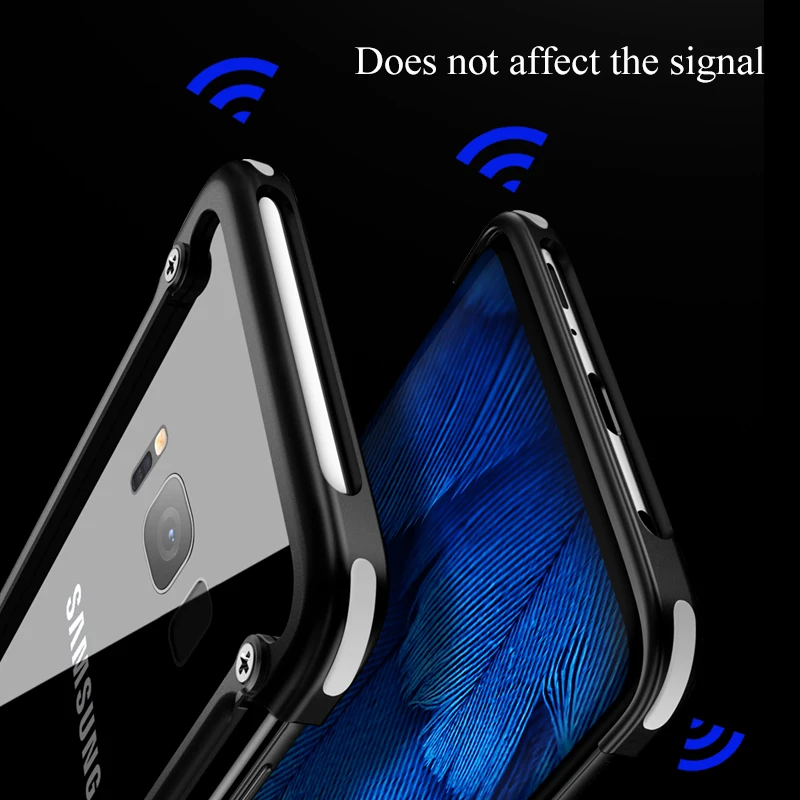 OATSBASF Роскошный чехол безопасности металлический защитный для Samsung Galaxy S8 lite