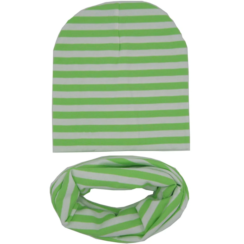 Однотонная хлопковая детская зимняя теплая вязаная шапка набор шарфов шапки для