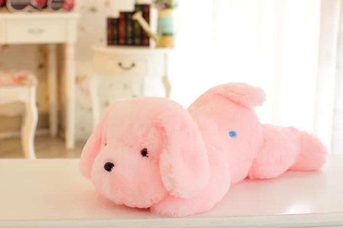 Giant LED Flashing Dog Stuffed Animal Puppy Plush Toy Kids Night Doll Children Gift 50cm/80cm | &amp Animals