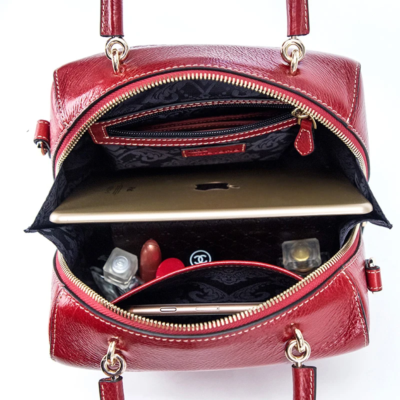 100% натуральная кожа сумка женская тисненая через плечо тоут в китайском стиле