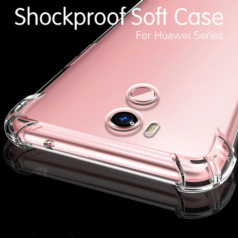 Прозрачный чехол для Huawei P30 PRO P20 P40 Mate 20 30 Honor 30S V30 V20 8X 10 Play 4T прозрачный мягкий