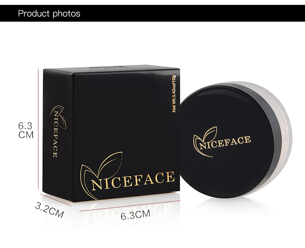 NICEFACE 5 цветов Рассыпчатая водостойкая косметическая пудра для лица с масляным контролем