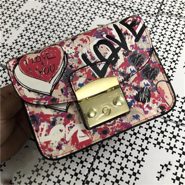 Love heart 2 Aprilla, дизайнерские брендовые сумки, 17 см., маленький лоскут, женская сумка на плечо с цепочкой, Сумки из натуральной кожи, сумки через плечо, 202 - Цвет: Love heart 2