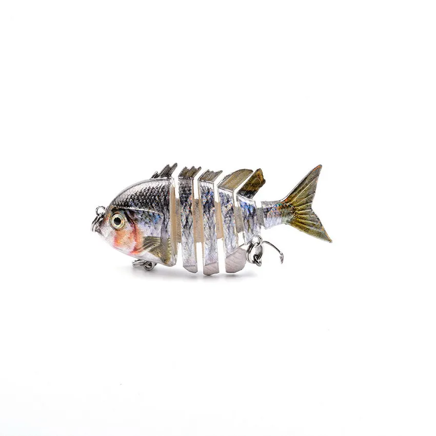 Sinking wobbler Fishing Lures 5.5cm 5.39g 6 Multi Jointed Swimbait Hard Artificial Bait Pike/Bass Lure Crankbait | Спорт и