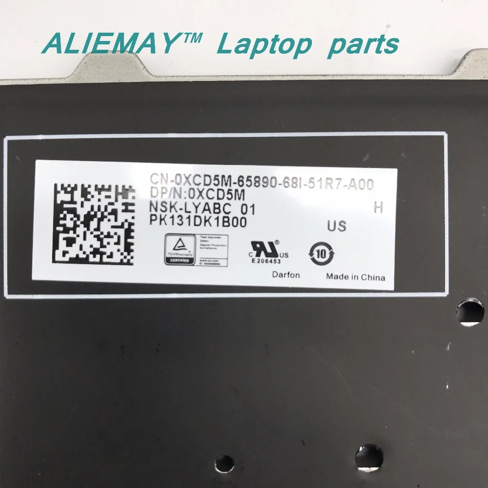 Оригинальная клавиатура с подсветкой США для ноутбука DELL laitude12 5250 7270 5270 3150 3160 7275