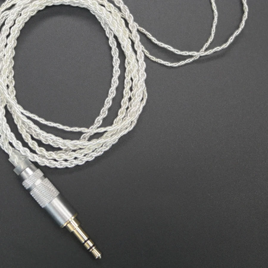 TD36 DIY кабель MMCX наушников сменный провод для Shure SE215 SE535 SE846 UE900 посеребренные линии
