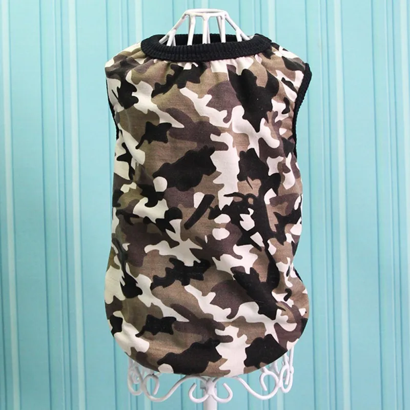 pattern A Футболка для собак и кошек, одежда, жилеты для собак, хлопковая одежда для щенка, камуфляж, четыре цвета, мягкое пальто, лидер продаж для собак - Цвет: pattern A