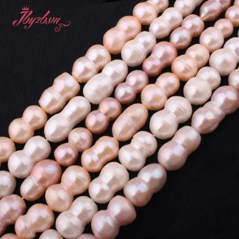 

10-17x12-22mm Cultured Freshwater Pearl Peanut Potato Loose Natural Stone Beads For Jewelry Making DIY Necklace Bracelets 15"