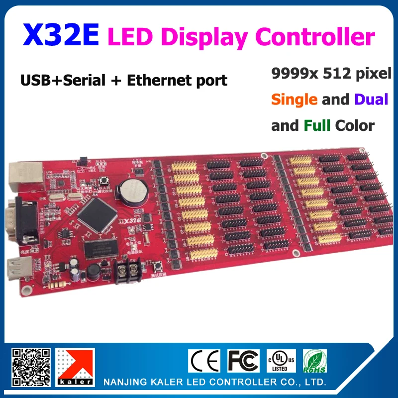 X32E 512*9999 Пиксельная вывеска двойной полноцветный прокручивающийся текст