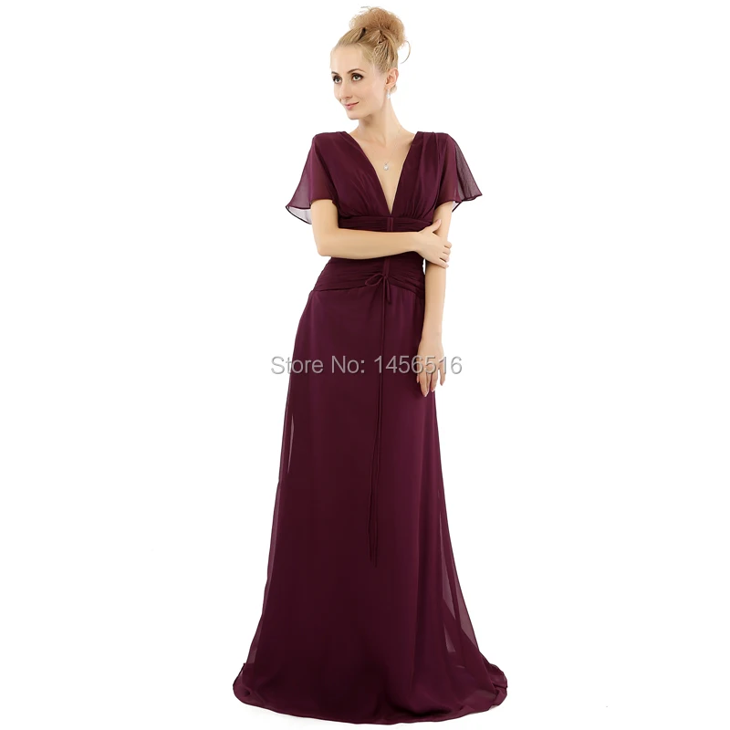 Vestidos madre de la novia A line шифоновое платье с v образным вырезом и коротким рукавом