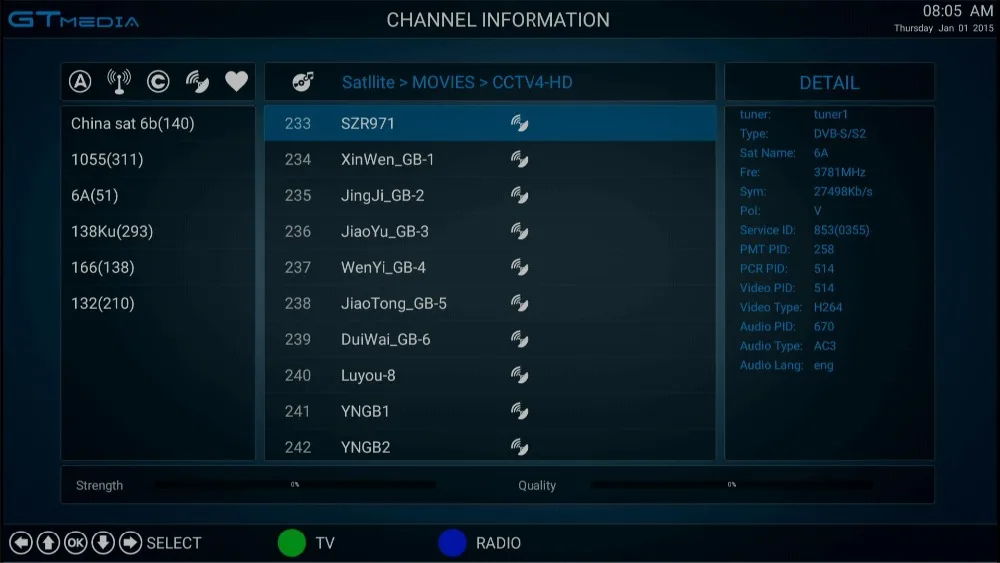 [Подлинный] GTMedia GTC-цифра спутниковый телевизионный ресивер DVB-S2/C/T2 ISDB-T Amlogic S905D android 6,0 ТВ контейнер под элемент питания 2 Гб Оперативная память 16 Гб Встроенная память BT4.0