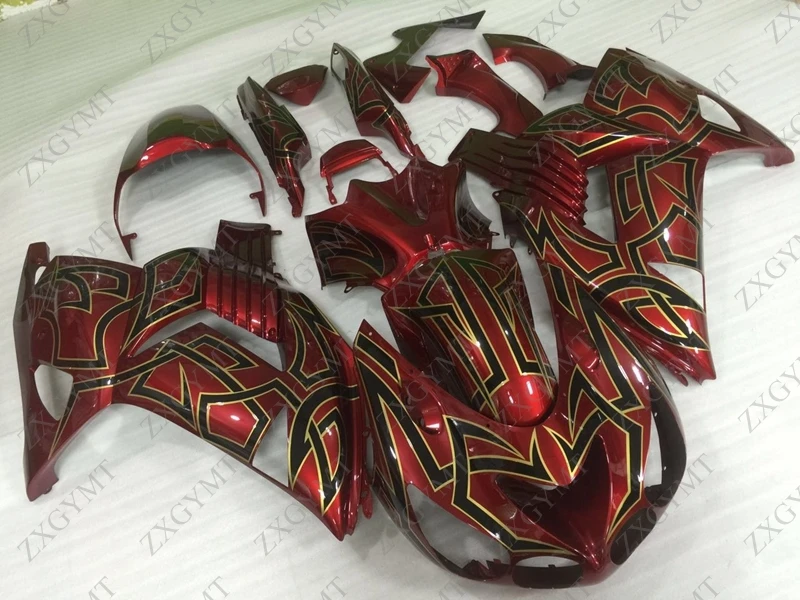 Motorcycle Fairing Zx14 Zx-14r 2006 - 2011 Red Black Plastic Fairings Body Kits ZZR 1400 10 11 | Автомобили и мотоциклы