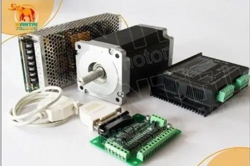 Мощность мотор! CNC Nema34 шагового двигателя 85BYGH450C 060 1700oz in 151 мм 6A двойной плоский Вал