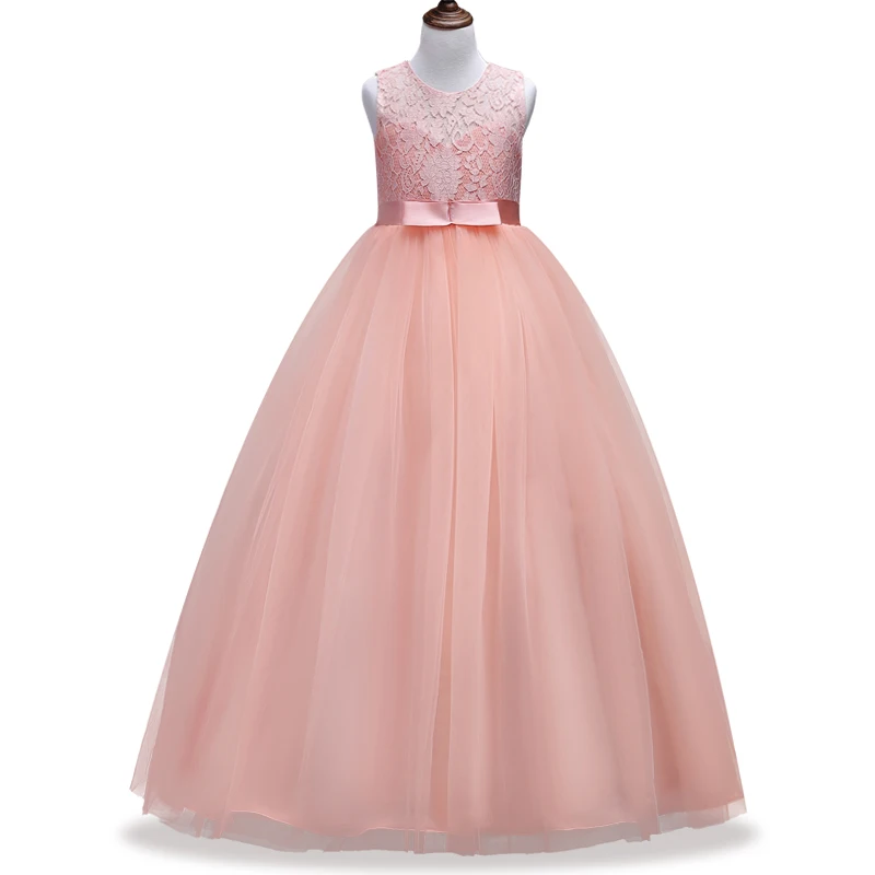 3-14T Teenage Girl Lace Princess Dress for Wedding Birthday Party Children Kids Evening Prom Dresses Girls | Детская одежда и