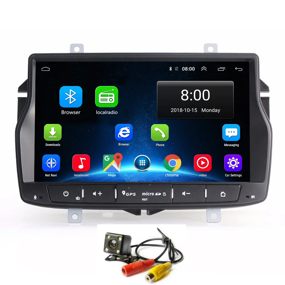 Android 8 1 автомобильный проигрыватель с радио и GPS для Lada Vesta аудио Мультимедиа