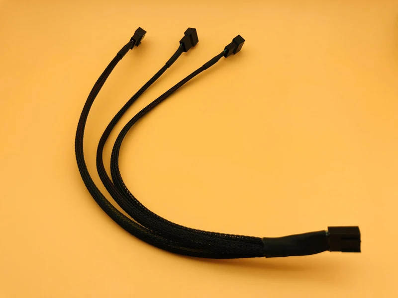 5 шт 4Pin сплиттер кабель от 1 до 3 PWM 4 P гнездо 3/4 Pin вентилятор адаптер для компьютера