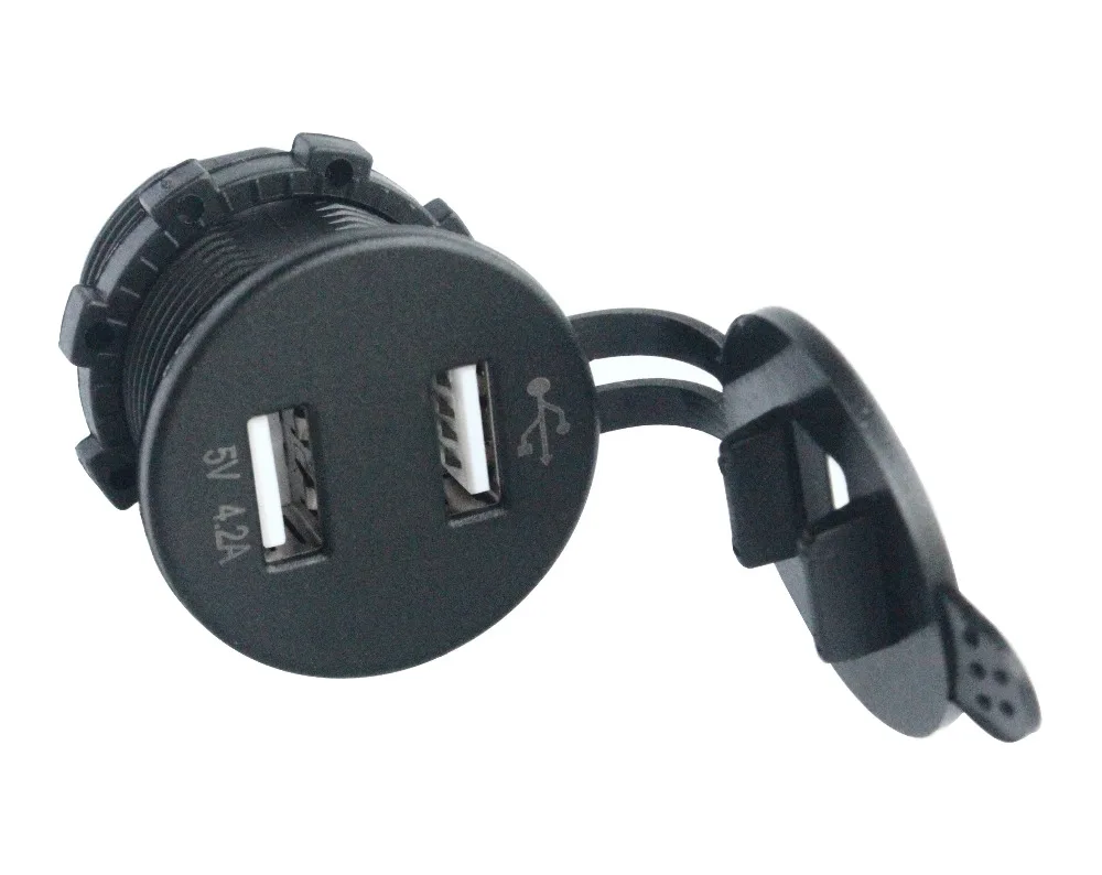 Вольтметр и измеритель напряжения с двумя USB портами 12 В/24 В|usb port socket|usb charger socketauto