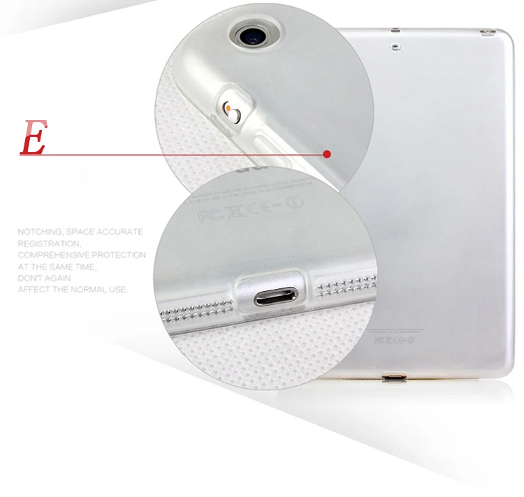 Силиконовый чехол для iPad Air 2 1 прозрачный IPad 3 Ipad 4 Mini ТПУ Мягкая задняя крышка