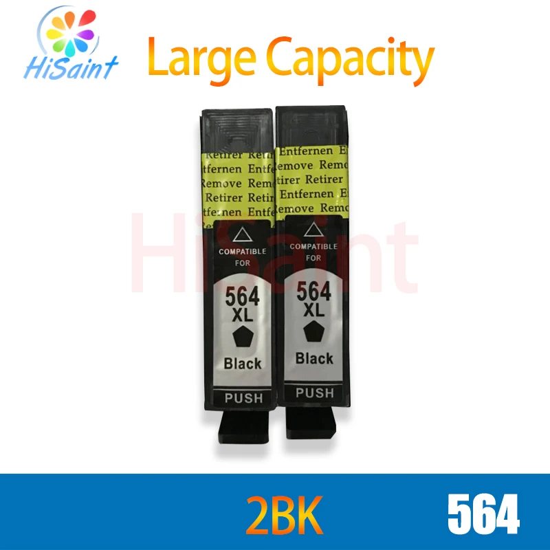 Hisaint 2BK совместимый для HP 564 чернильный картридж HP564XL Photosmart