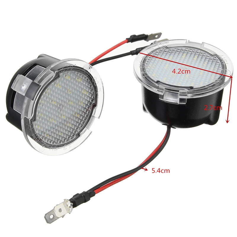 2 шт. для Ford Car Mirror Welcome Lights Светодиодный фонарь с высокой яркостью без ошибок