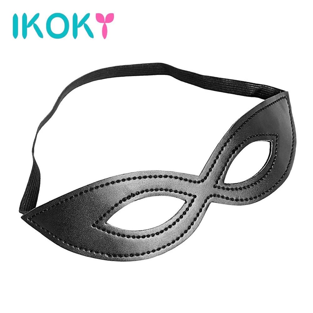 IKOKY маска для глаз из искусственной кожи секс игрушки связывания эротические пар