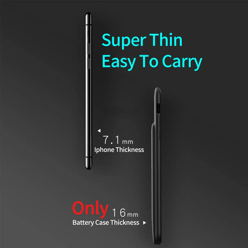 5000 мАч Силиконовый противоударный чехол для зарядного устройства iPhone XS Max XR