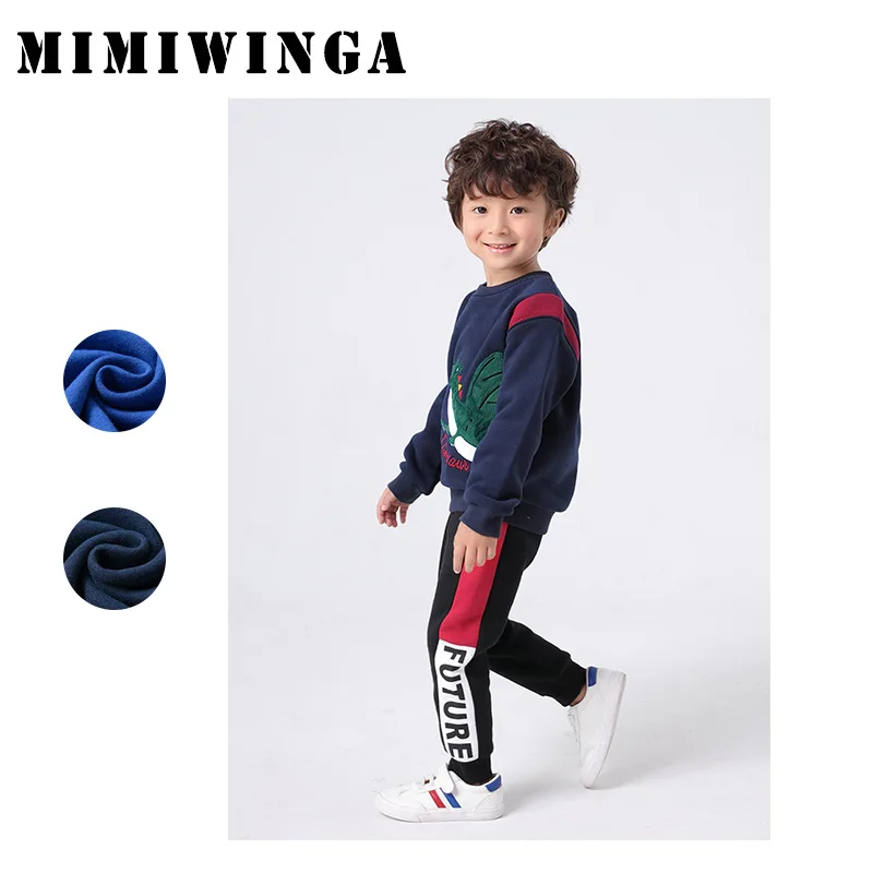 Mimiwinga/пуловер с героями мультфильмов толстовка Детская уличная флисовая