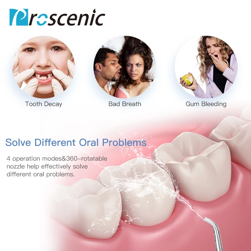 Proscenic ирригатор для полости рта беспроводной стоматологический Флоссер