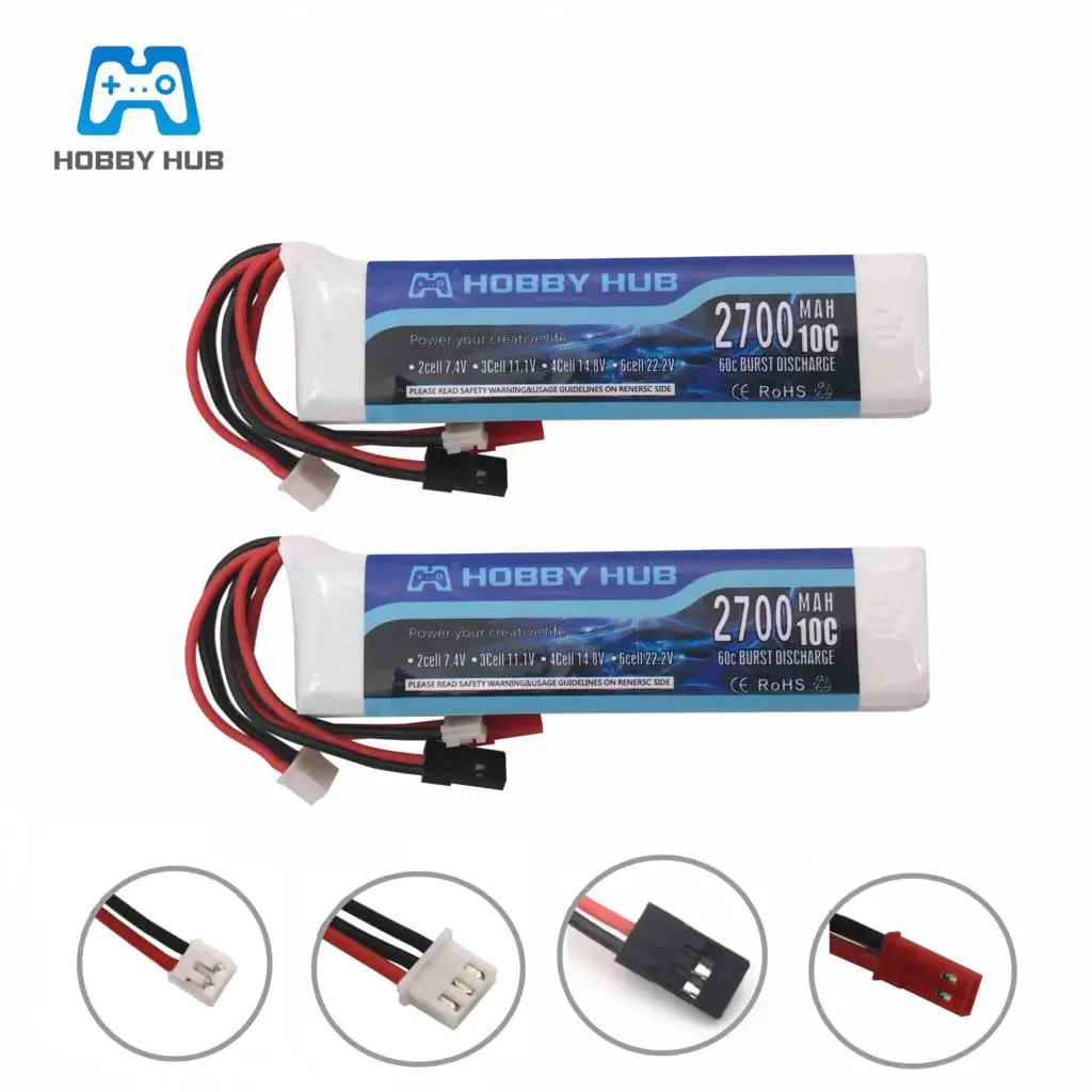 

Аккумулятор Walkera DEVO 7 DEVO 10 DEVO12E F12E WFLY9, передатчик AT9 AT10, 11,1 В, 2700 мА · ч, 10C, Lipo