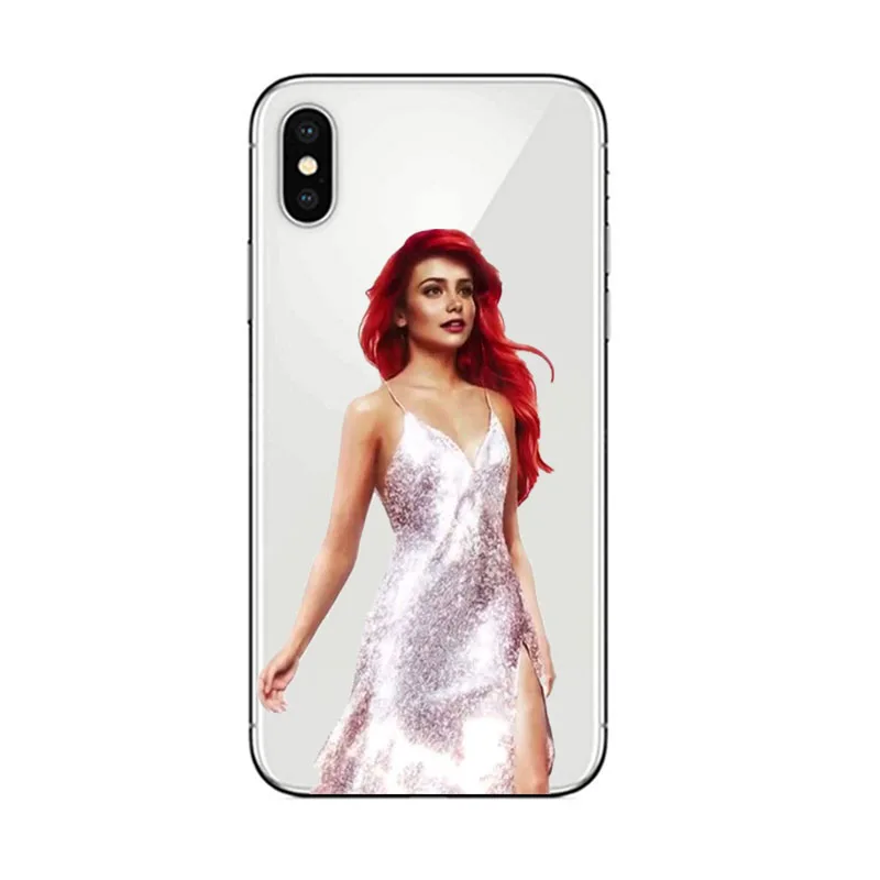Чехол для телефона Little Mermaid Ariel из ТПУ iPhone X XR 6 7 8 XS MAX 5 5S SE S PLUS Модный милый чехол с