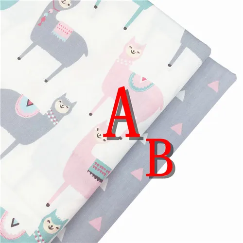 AB 40X50CM Хлопок саржевая ткань хлопок ткань овечка для DIY шитье кроватки постельные принадлежности Подушка лоскутное Декор ручной работы Тильда тиссус an metra - Цвет: AB 40X50CM
