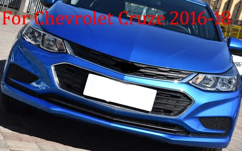 Хромированный передний бампер средней решетки для Chevrolet Cruze 2016 2017 2018 1 шт.|Гоночные