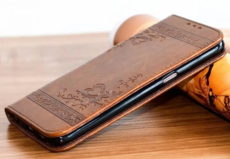 Тисненый Чехол-книжка на магните для Samsung Galaxy Note 9 S9 S8 Plus, кожаный флип-чехол для Samsung S5 S7 S6 S4 S3, сумка для телефона