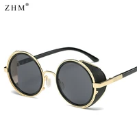 2022 fashion steampunk sunglasses women men vintage round metal sun glasses uv400 steam retro sunglassess gafas de sol mujer
