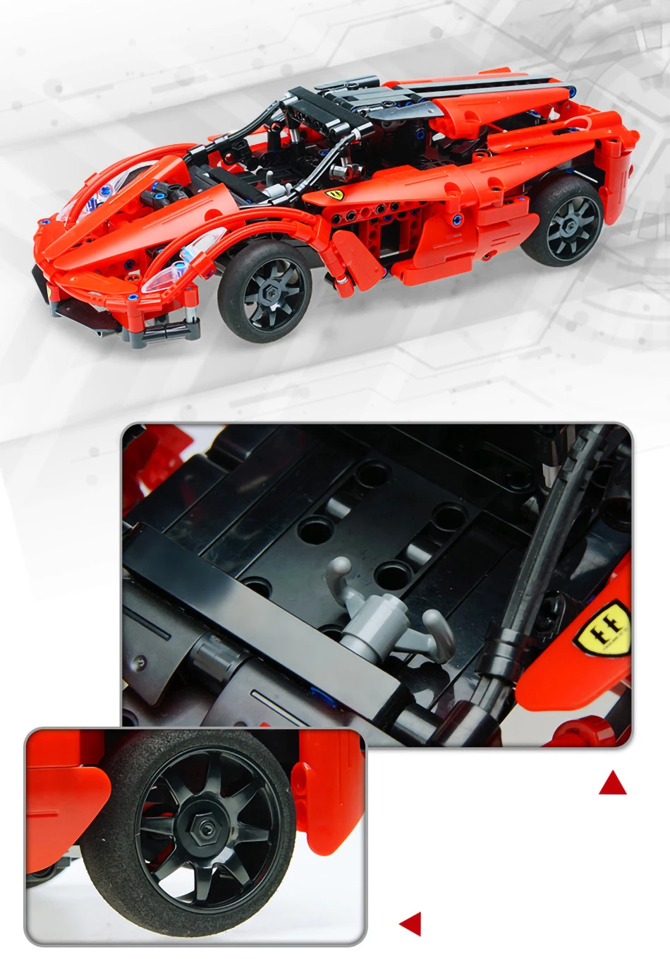 Technic серия Радиоуправляемая машина дистанционное управление гоночный автомобиль электрические строительные блоки кирпичи игрушки для детей подарок