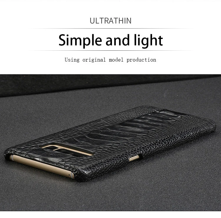 Натуральный страусовый кожи защитный чехол из натуральной кожи для samsung Galaxy S10 s9 s8 s7 для a70 a50 a40 a30 a8 a7 note 8, 9 S10 E S10 Plus S8 Plus S7 Edge S9 Plus Note 10 9 8 Note 10 Plus A10 A20 A40 A60 J6