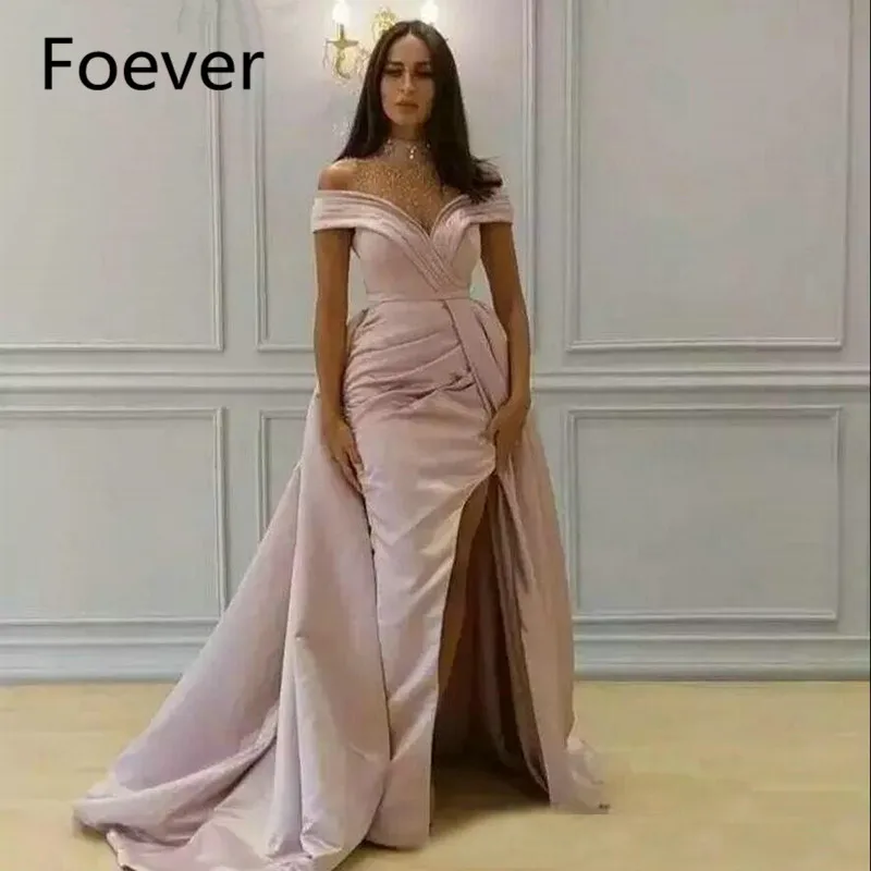 Саудовская Арабская розовая многоярусная гофрированная юбка вечернее платье 2018