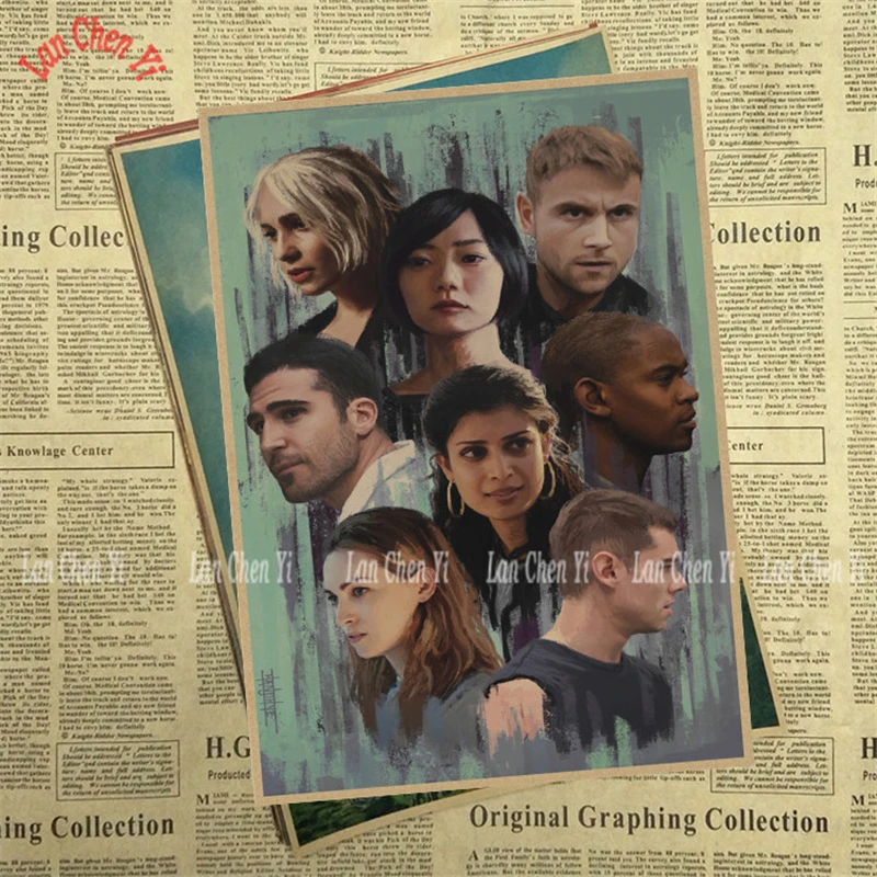 ТВ play Sense8 фильм Ретро плакат художественное украшение винтажные принты гостиная