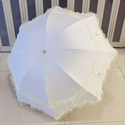 S MRIDEA Retro Sunny and Rainy Umbrella Lace Vintage Umbrella Rain Women Travel Business Wife Girlfriend Gift - Цвет: S