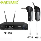 ACEMIC EX-100GT-1GT-2 UHF беспроводной инструмент Mcirophone 100 м электрическая гитара Микрофон бас Keyborad барабаны скрипки инструмент