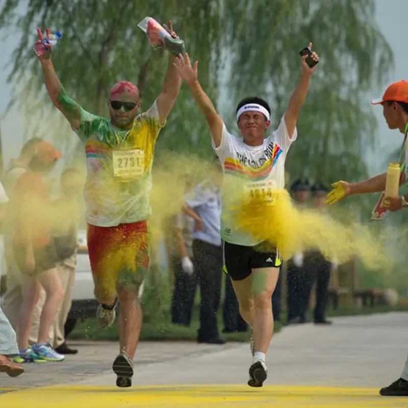 100 г/пакет случайный цвет Holi порошок для праздника партии Новинка Фестиваль игрушка радуга бег Holi порошок
