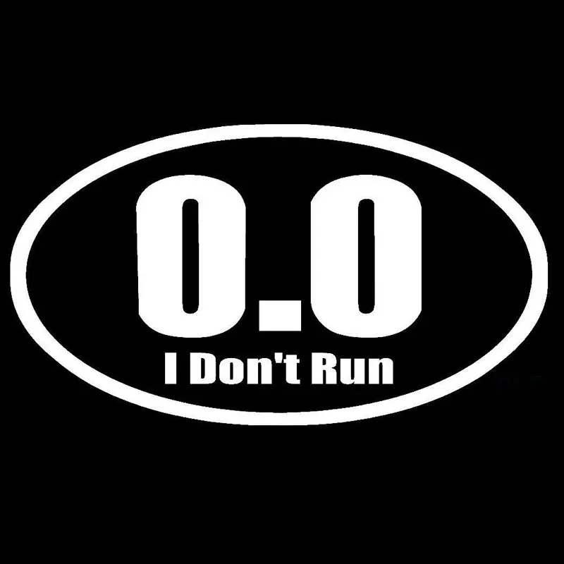 17 8 см * 10 1 0 I't Run клейкая виниловая Автомобильная наклейка и Переводные картинки