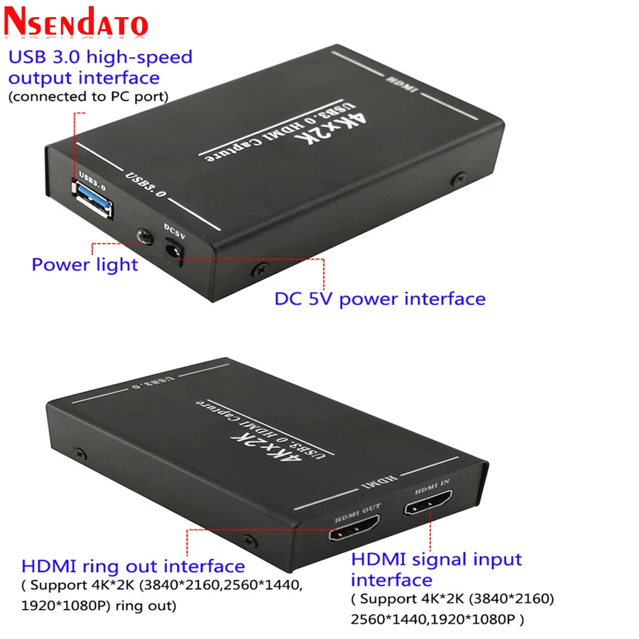 USB 3,0 4K HDMI игра Карта видеозахвата USB3.0 HD Запись видео захвата адаптер с милым рисунком игра потоковая трансляция в прямом эфире для PS4 Xbox