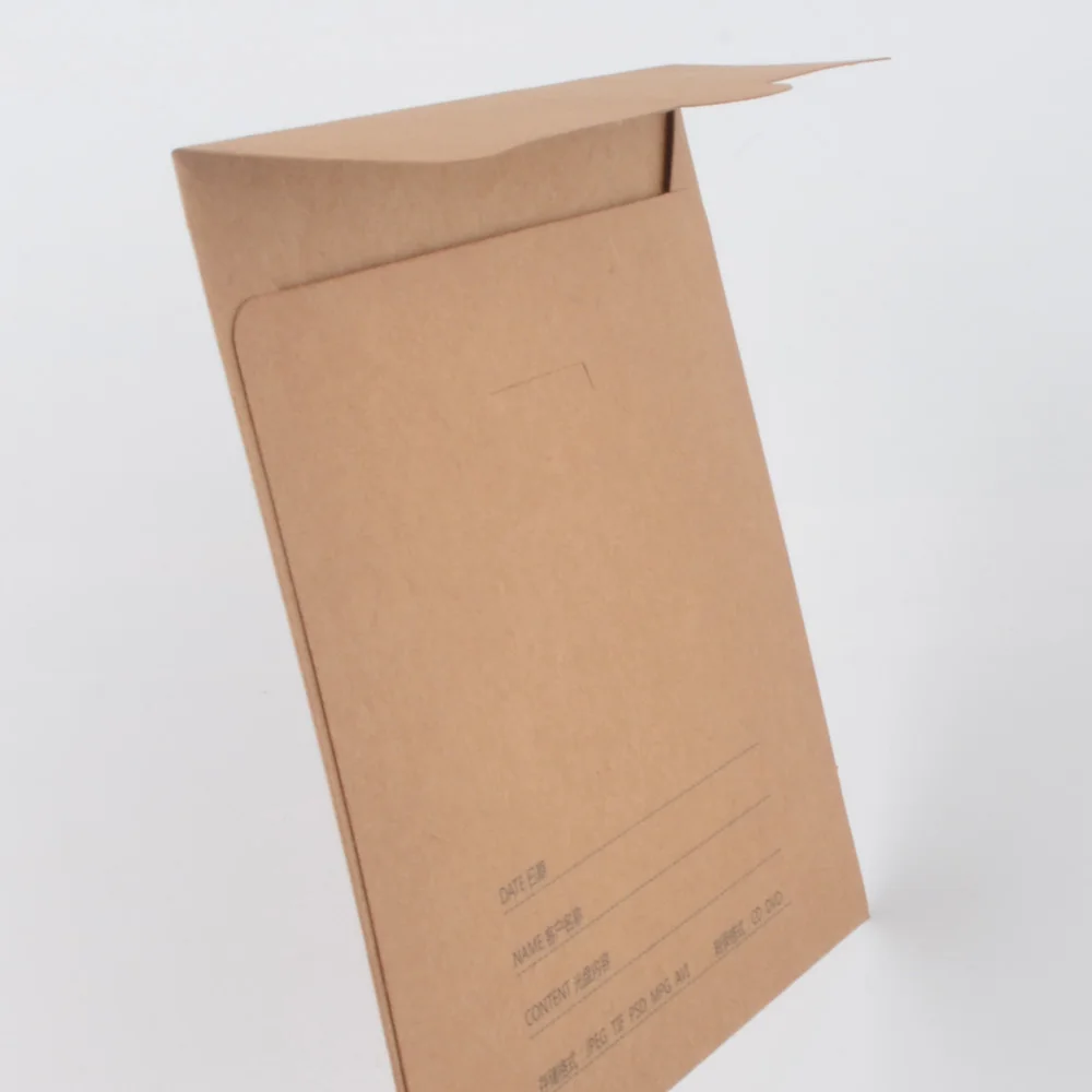 Браун бумаги с красный любовь Свадьба CD мешок крафт-бумаги DVD конверт карты