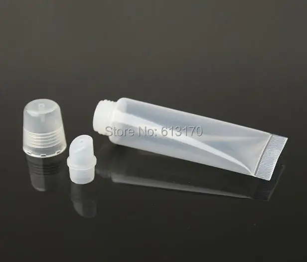 100 шт 10 мл пустые блеск для губ трубки прозрачные косметические мягкие