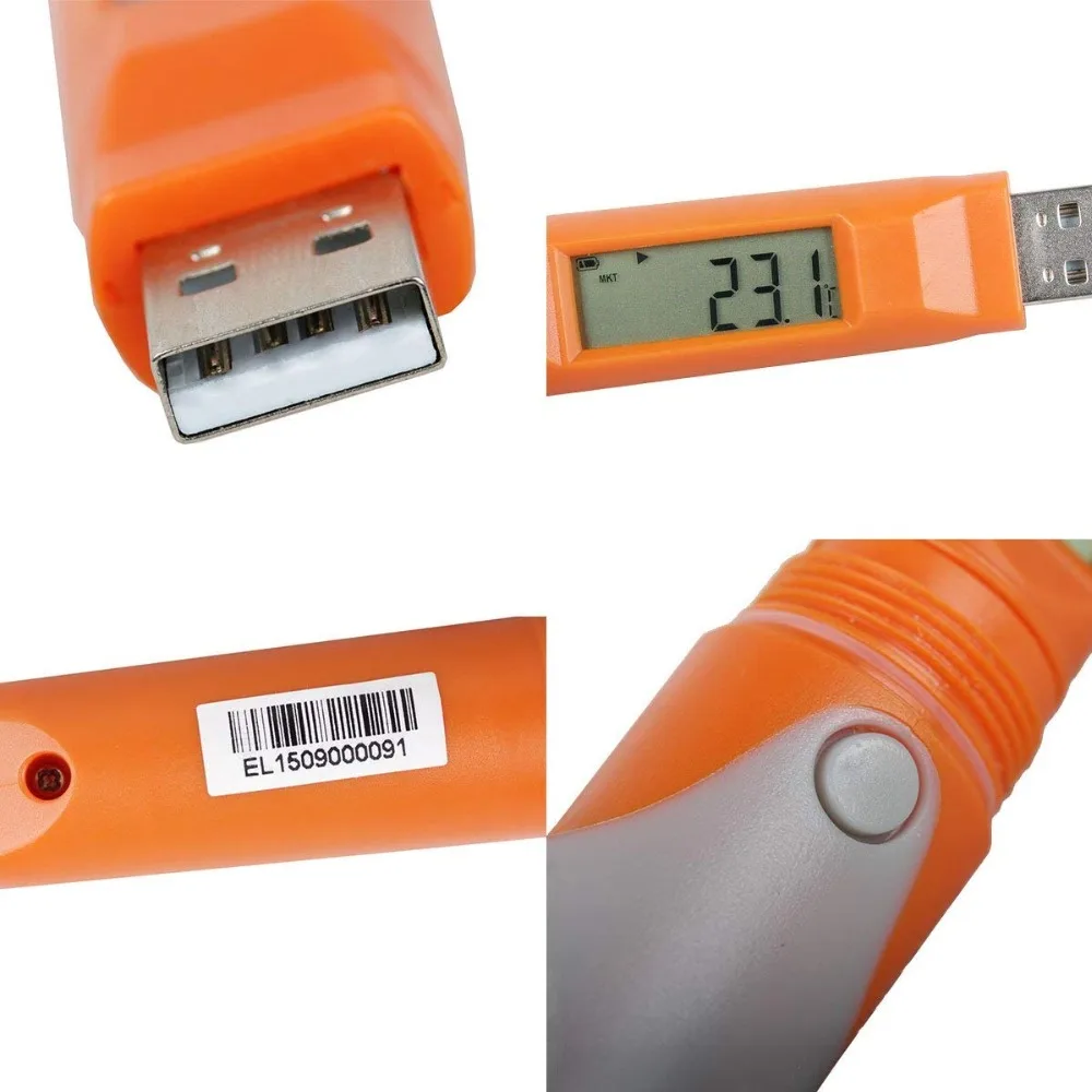 Регистратор данных влажности и температуры RC 51H Waterproof USB PDF Temp регистратор тестер