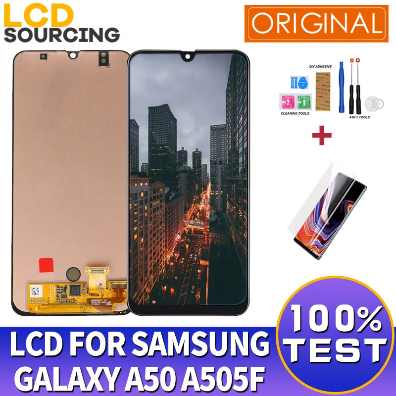 6 4 &quotдля Samsung Galaxy A50 2019 A505 ЖК дисплей A505F A505FD сенсорный экран дигитайзер сборка для