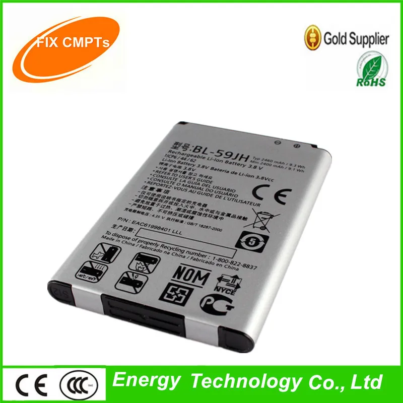 Новый оригинальный BL-59JH внутренний Батарея для LG Optimus F3Q D520 F5 AS870 F6 D500 Lucid2 2460 мАч |