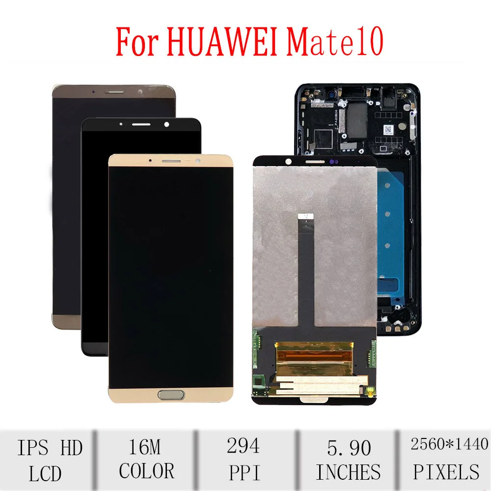 5 9 &quotоригинальный для huawei mate 10 ЖК дисплей сенсорный экран с рамкой дигитайзер lcd